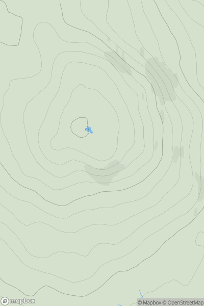 Thumbnail image for Creag Dhubh [North Skye and Raasay] showing contour plot for surrounding peak
